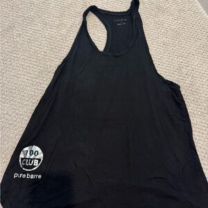 Black Pure Barre 100 Club Tank Top